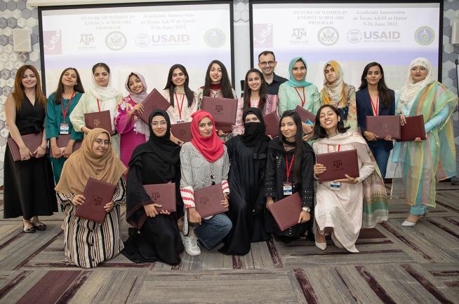 Texas A&M at Qatar empowers Pakistani students at inaugural U.S.-Pakistan Women’s Council Future of Women in Energy Scholars program